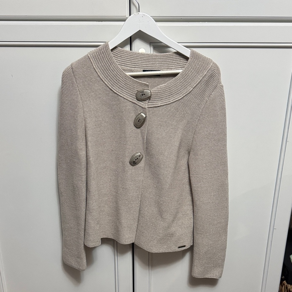 Saint James deputies 1889 Beige Button-Up wool Cardigan